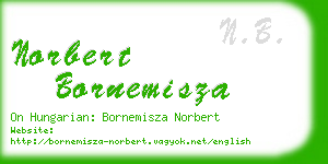 norbert bornemisza business card